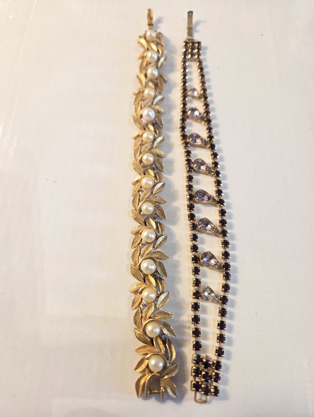 Gold Pearl Leaf Bracelet - Women Jewelry